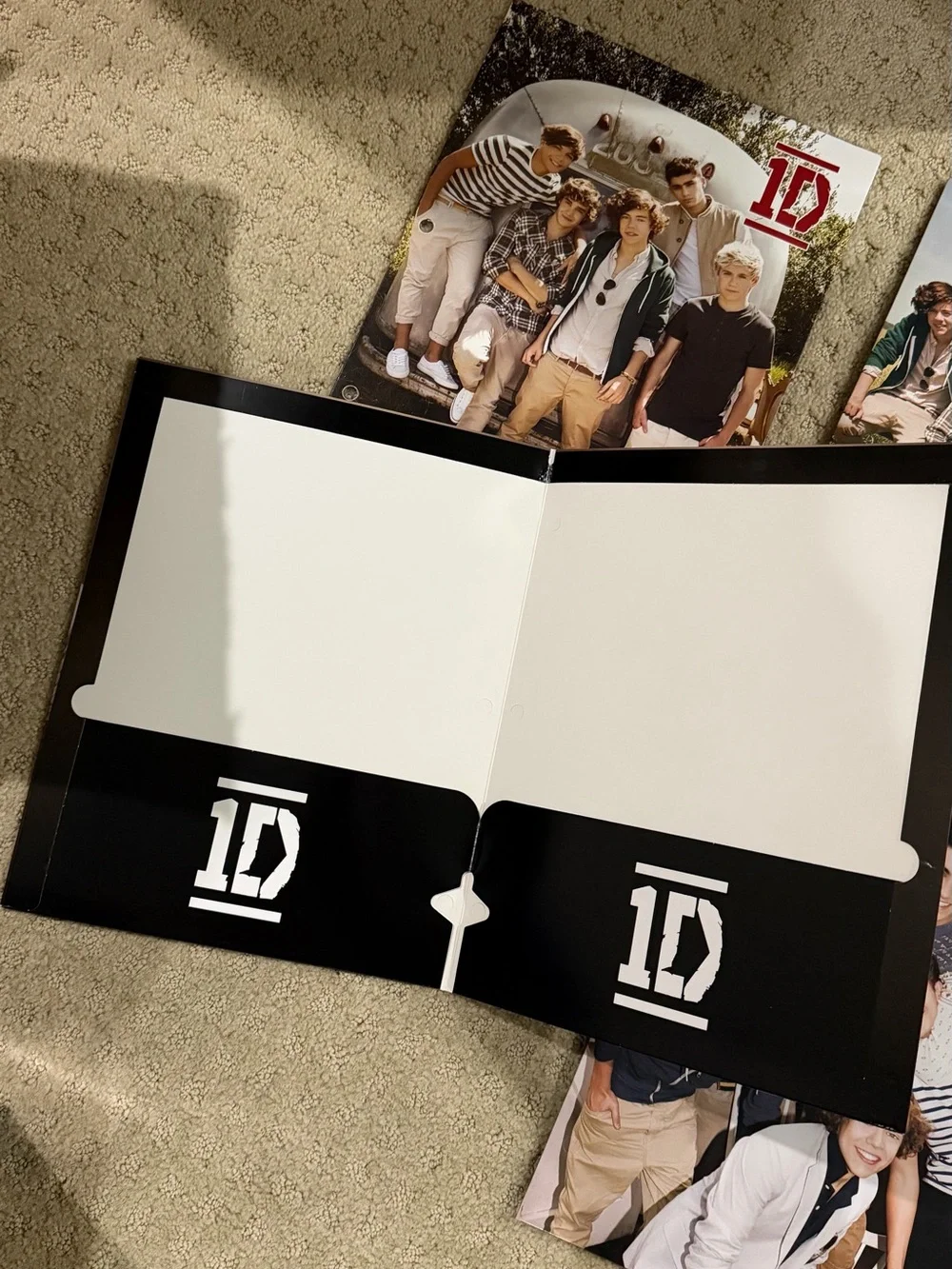 One Direction Binder and 8 Folders Bundle 1D